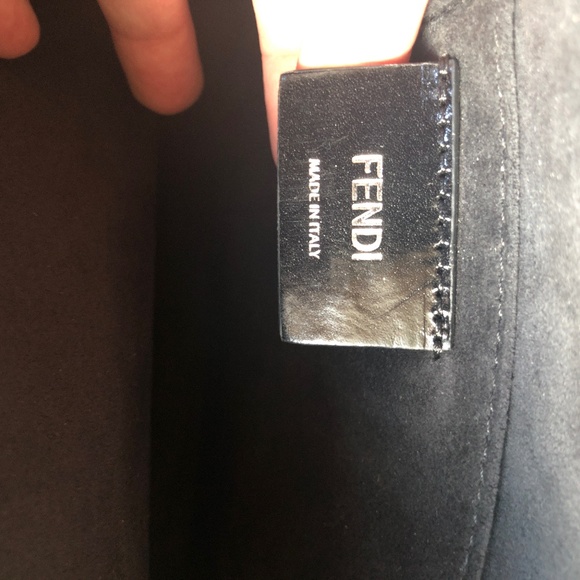 Fendi 2Jours Leather & Multicolor Shearling Tote - Picture 13 of 16